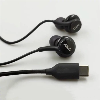 A Samsung AKG DAC USB C TÍPUSÚ Fülhallgató Digitális Fülhallgató, Mikrofon Távirányító Galaxy S23 Ultra S20 S21 FE M73 M53 A90 5G