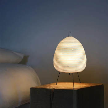 Japán rizspapír Lámpa LED-es asztali Lámpa Nappali, Hálószoba Éjjeli Fény Hotel Vendéglátó Art Dekor Állvány állólámpa