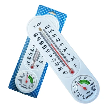 Falra szerelhető Digitális Hőmérő Páratartalom-Mérő Műszer Beltéri Üvegházhatású Hőmérséklet-Érzékelő Páratartalom Időjárás Állomás Haza