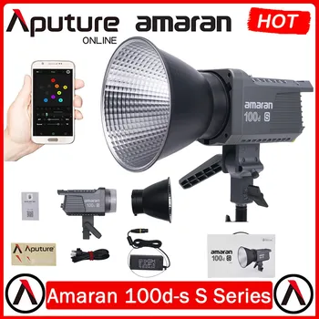 Aputure Amaran 100d S Bowens Mount LED Videó Stúdió Lámpa 100W 5600k Nappal w Bluetooth Alkalmazás, Vezérlés Portré Fotózás