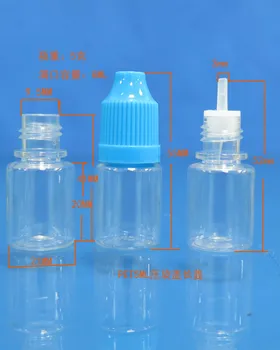 Füst olaj csomagolás palack, tartály, műanyag 5ML kis üveg