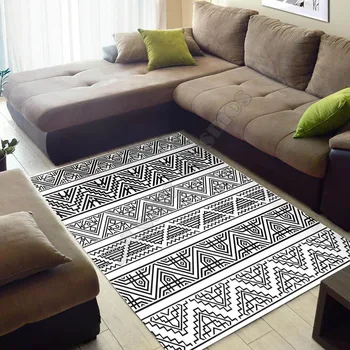 Retro Geometrikus mintázatú Szőnyeg Ajándék 3D Nyomtatott Szoba Szőnyeg, Szőnyeg Padló Anti-slip Nagy Szőnyeg, Szőnyeg, lakberendezési 2