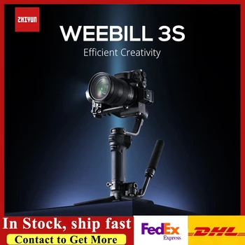ZHIYUN Weebill 3S Kamera Stabilizátor 3-Tengely Kézi Gimbal PD gyorstöltés gyorskioldó a DSLR Kamerák Sony, Canon
