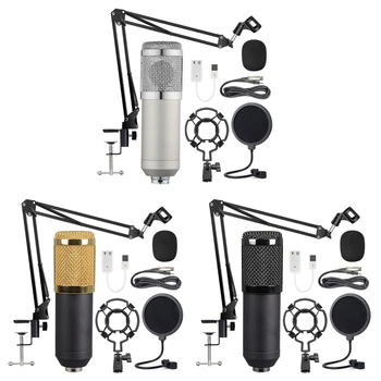 Kondenzátor Mikrofon Csomag BM-800 Mikrofon Készlet Stu dio Felvétel & Brocasting Mikrofon Készlet Pc Számítógép