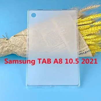 TPU tok Samsung Tab A8 10.5 2021 SM-X200 SM-X205 Puha Szilikon Fedél Samsung Galaxy Tab A8 10.5 2021 Esetben Edzett Üveg