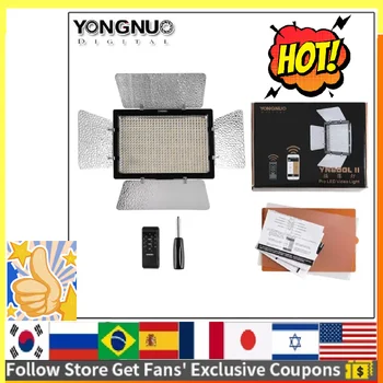 Yongnuo YN600L II. 3200-5500K Bi-color Távirányító CRI95+ 4800LM LED Videó Fény Panel Smink TikTok Élő Töltse Világítás