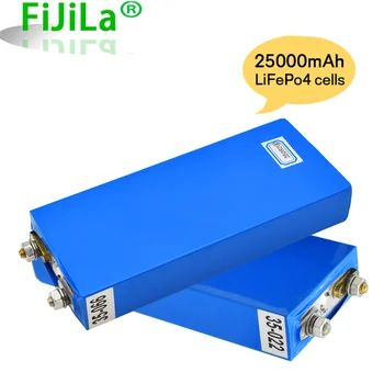 Új 3.2 V 25Ah LiFePO4 Batterij Sejt 25000Mah Lítium-ijzerfosfaat Diepe Cycli Voor Diy 12V 24V 36V 48V Zonne-energie Ups Power