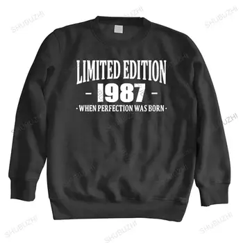 Limited Edition 1987 sweasweater Születtem, 30 Éves Születésnapi Korban Jelen Vicces Férfi Ajándék tavaszi plus size csepp meleg kapucnis euro méret