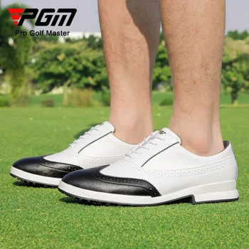 PGM Golf Férfi Cipő Gomb Cipőfűző Anti-oldalán Csúsztassuk Vízálló Férfi Sport Cipő, Cipők XZ256