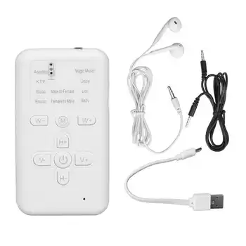 Élő hangkártya Voice Changer 8 hanghatások Plug and Play Mini Kézi Voice Changer Készülék Telefonok Tabletta PC-új