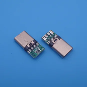 10db DIY OTG USB-3.1 Hegesztés Férfi jack Dugó USB 3.1 C Típusú Csatlakozót a PCB-Testület Dugók Adatok Vonal Terminálok Android