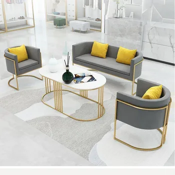 Északi Tieyi kanapé fény luxus online celeb pénztáros szépség szalon, szabadidő vétel szék modern, egyszerű, kanapé, dohányzóasztal