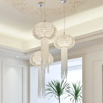 Csillárok Lámpák LED Lámpa Modern tiszta kristály medúza alakú dekorációs Világítás a nappali sziget
