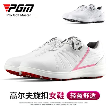 PGM Női Golf Cipő Alkalmi Gomb Illesztése Hölgy Sport Cipők Vízálló Anti-Slip Mikroszálas XZ179 Nagykereskedelmi