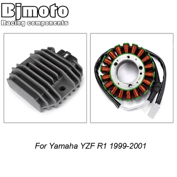 BJMOTO Motorkerékpár Mágnes Tekercs Állórész+Feszültség Egyenirányító A Yamaha YZF R1 1999 2000 2001