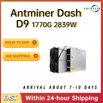 Antminer D9 Bitmain bányászati X11 Dash algoritmus maximális hashrate a 1.77 Th/s a fogyasztás 2839W