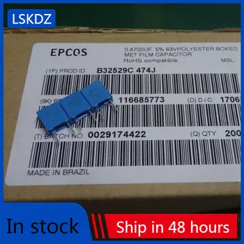 20PC/50PCS EPCOS 0.47 uf/63v 470nf u47 474 teljesen új, 5% - os film kondenzátor B32529C474J