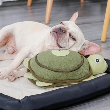 Kutya Szuszogás Játék Elindításához Szórakoztató Teknős alakú Kutyák számára Interaktív Plüss Játék
