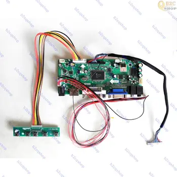 LCD Vezérlő Driver Monitor testület Kit adapter 1920X1080 G173HW01 V. 0 V0 Panel, HDMI-kompatibilis+DVI+VGA+Audió