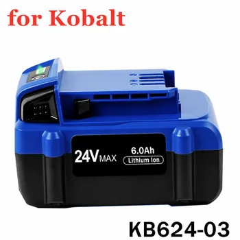 24V Csere Akkumulátor Kobalt 24V Max KB624-03 KB524-03 KB124-03 0673802 1051230 Lítium-Ion Vezeték nélküli Eszközök Akkumulátor