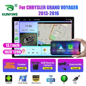 13.1 hüvelyk Autó Rádió CHRYSLER GRAND VOYAGER Autós DVD-GPS-Navigációs Sztereó Carplay 2 Din Központi Multimédia Android Auto