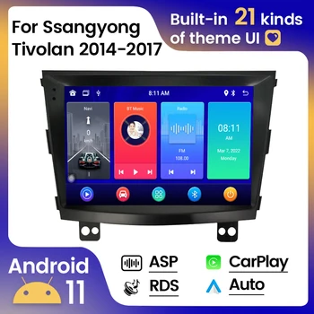 2din autórádió A SsangYong Tivolan Tivoli 2014 2015 2016 2017 Sztereó Multimédia Lejátszó Képernyő Carplay+Auto WIFI 4G RDS