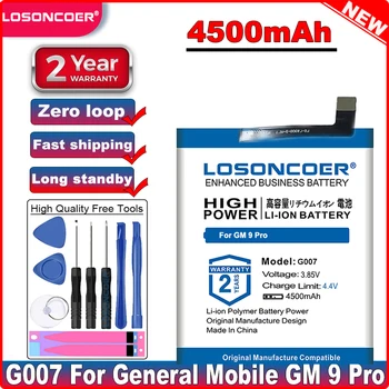 LOSONCOER 4500mAh G007 Akkumulátor General Mobile GM-9 Pro Akkumulátorok ~Raktáron