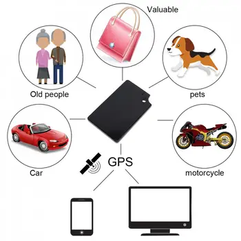 Személyes GT012 Ultra-vékony Mini Autós GPS Tracker Lokátor Valós idejű Automatikus Idős Gyerekek Pet Anti-elveszett Vibrációs Riasztás