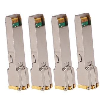4X SFP Modul RJ45 Kapcsoló Gbic 10/100/1000 Csatlakozó SFP Réz RJ45 SFP Modul Gigabit Ethernet Port