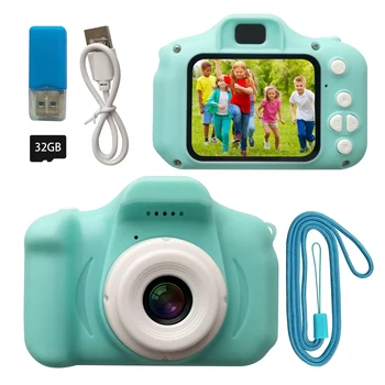 Hordozható Aranyos Gyerekek Digitális Fényképezőgép Újratölthető Videokamera 1.9