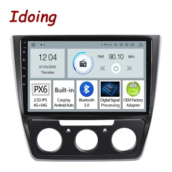 Idoing PX6 Android 11 autórádió Lejátszó Skoda-Jeti 5L 2009-2014 GPS Navigációs Carplay Auto fejegység, Plug And Play Nem 2din