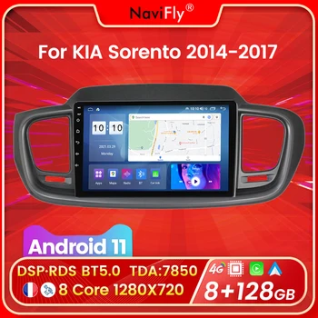 Android 11 128G ROM 8-Core Autó Multimédia Lejátszó KIA Sorento 2014-2017 Rádió-Navigációs Sztereó 2din