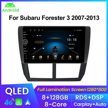 QLED Képernyő Autó Rádió Subaru Forester 3 SH 2007-2013 A Impreza GH GE Multimédia Lejátszó Carpl Android Auto RDS DSP WIFI