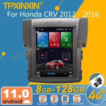 A Honda CRV 2012 - 2016 Android Autó Rádió Tesla Stílus 2Din Sztereó Receiver Autoradio Multimédia Lejátszó GPS Navigációs fejegység