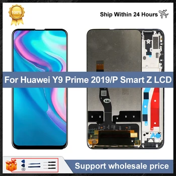 Kijelző Huawei O Okos Z LCD érintőképernyő Digitalizáló Közgyűlés A Huawei Y9 Miniszterelnök 2019 Kijelző STK-LX1 LCD Csere Alkatrészek