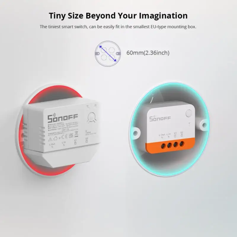 SONOFF ZBMINI-L2 ZigBee DIY Smart Switch Modul Nem Semleges Vezeték Szükséges 2 Módon Ellenőrzés Működik, Alexa, a Google Haza Ewelink App