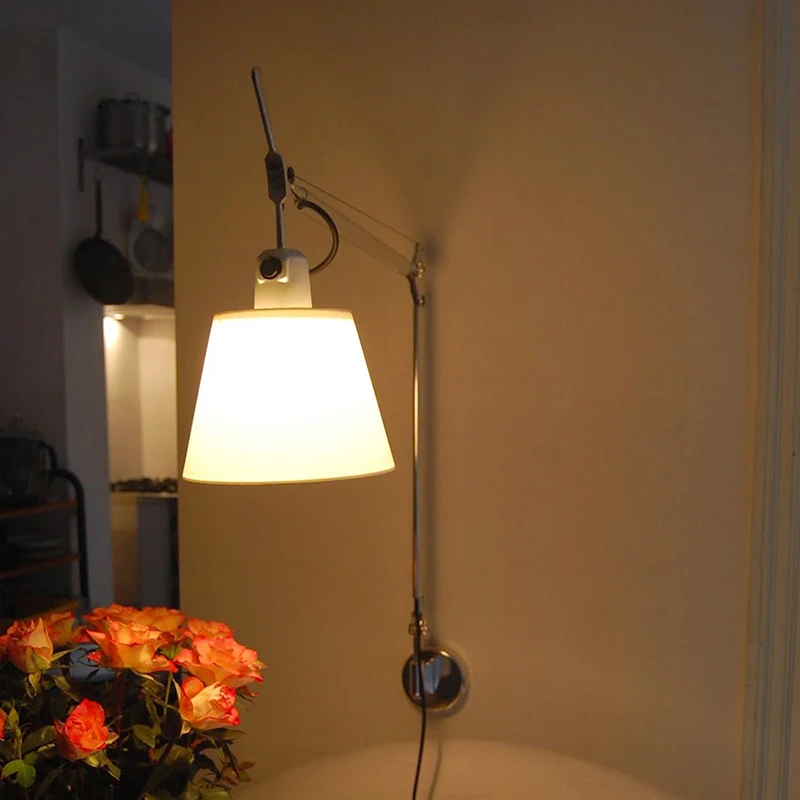 A Modern LED állólámpák, Otthon Beltéri Állandó Világítás Nappali, Hálószoba Decor Lámpák Alumínium Olvasó lámpa Állítható Fali Lámpák