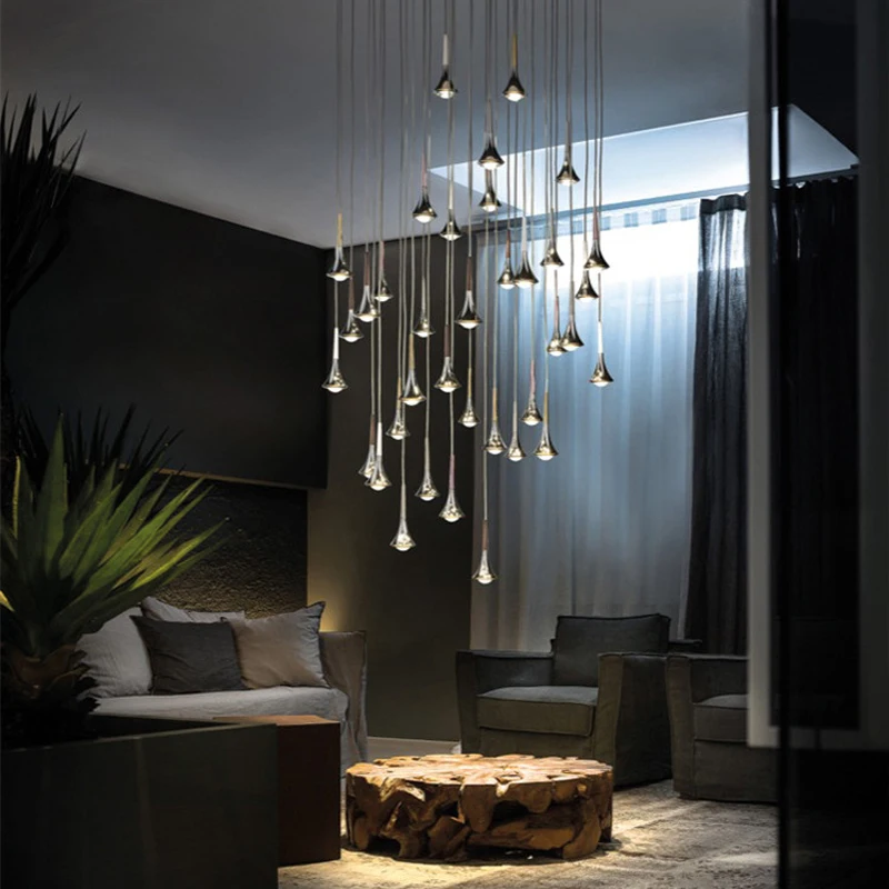 Étkező modern csillár csillár minimalizmus díszítésére hálószoba éjjeli lámpa, hosszú kötéllel bár a sziget konyha lámpa csillár