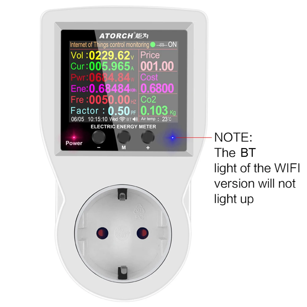 WIFI Smart Socket 220V AC Digitális Wattmeter Működik Alaxa Google Haza APP Távirányító Power Monitor Időzítés Funkció