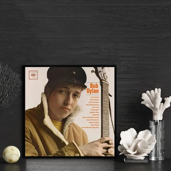 Bob Dylan, Bob Dylan Zenei Album Borító Poszter Vászon Art Print Otthon Dekor Falfestés ( Nincs Keret )