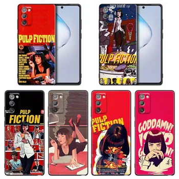Pulp Fiction Film Plakátok Telefon tok Samsung A91 A72 A73 A71 A52 A53 A7 M62 M22 M30s M31s M33 M52 F23 F41 F42 4G 5G TPU